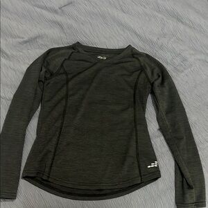BCG Gray Fitted Long Sleeve Tee